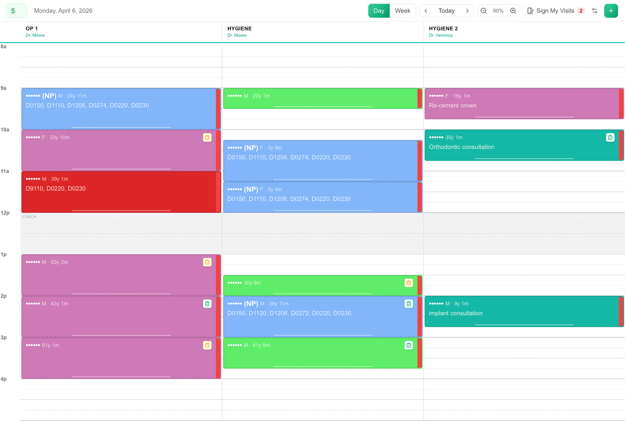 Ayla Schedule View